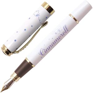 万年筆 シナモロール F/細字 両用式 インクカートリッジ ブルーブラック コンバーター 冊子付 サンリオ キャラ 日販セグモ [02]の商品画像