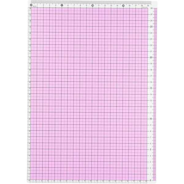 共栄プラスチック カラー方眼下敷 A4判 ピンク  [02] 〔メール便対象〕