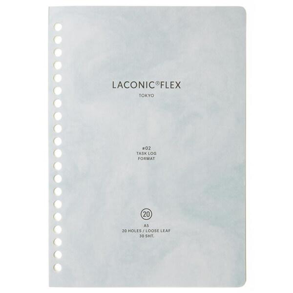 FLEX フレックス A5 20穴 ルーズリーフ タスクログ 30シート 片面1週間 手帳 スケジュ...