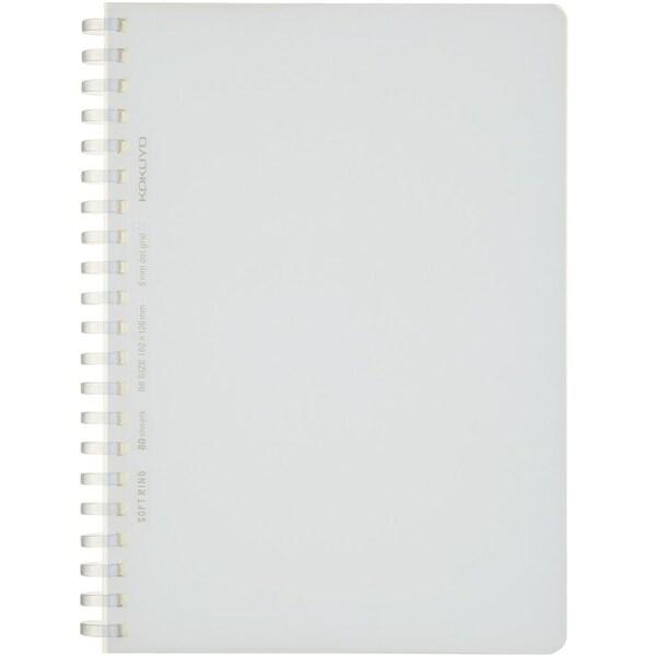 コクヨ ソフトリングノート クリア 方眼ドット罫 カットオフ B6 [02] 〔メール便対象〕