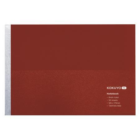 コクヨ KOKUYO ME 2024年 秋冬限定 ノートブック セミB5ハーフサイズ タータンレッド...