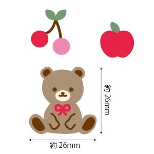 ナチュラル ワッペン くまちゃん 3柄セット ...の詳細画像1