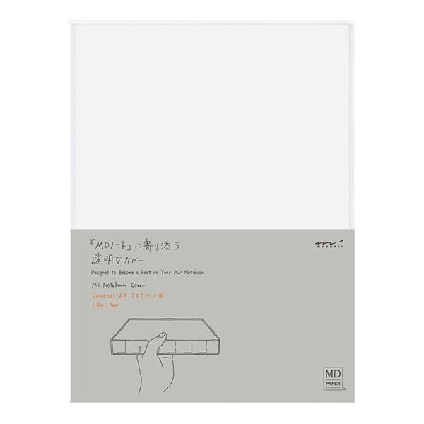ミドリ MDノート ジャーナル カバー A5 1日1ページ用 透明 PVC [01] 〔メール便対象...