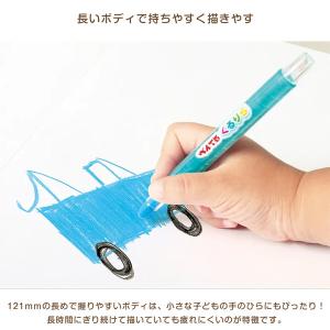 くり出し式 色鉛筆 くるりら 単色 むらさき ...の詳細画像3