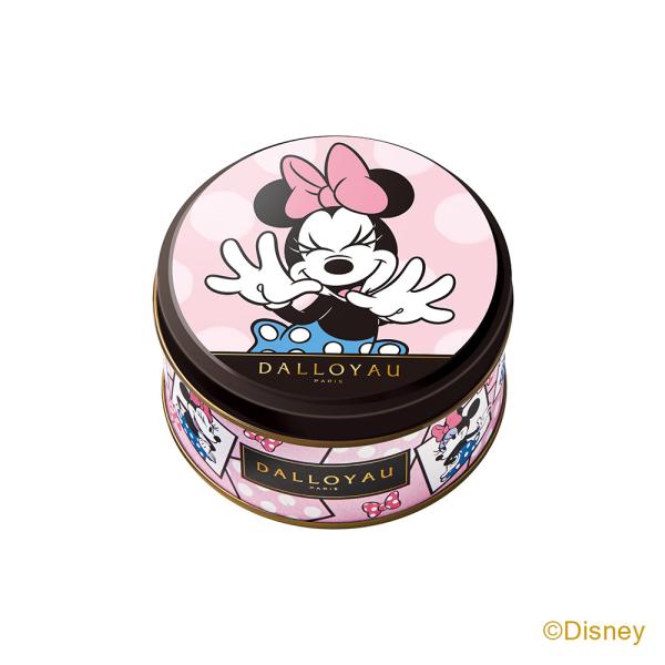ガトーブール缶（ピンク）/ミニーマウス ダロワイヨ 焼き菓子 クッキー スイーツ ギフト プレゼント...