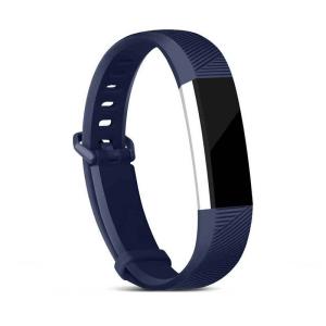 [在庫処分 セール] 12色 シリコン時計バンド 交換 FitbitアルタHR リストバンド シリコンストラップ クラスプ スマートリス|濃紺