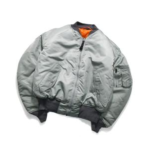 Deadstock GREENBRIER MA-1 Flight Jacket Grey EMAR Zip｜damagedone