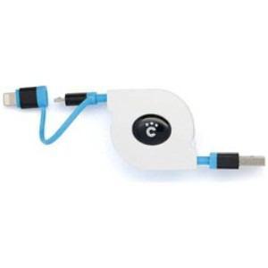 CHEERO(チーロ) CHE-241 WB スマートフォン対応 micro USB+Lightni...