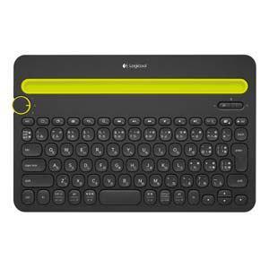 ロジクール マルチデバイス対応Bluetoothキーボード (ブラック) K480BKパソコン:パソ...