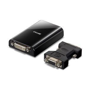 バッファロー USB2.0専用 ディスプレイ増設アダプター GX-DVI/U2Cパソコン:ドライブ:外付けHDD｜damap