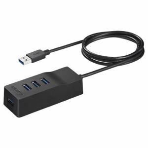 バッファロー BSH4A310U3BK USB3.0セルフパワーハブ 上挿し/4ポートタイプ マグネット付 ブラックパソコン:パソコン周辺機器:US