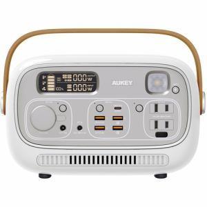 ホワイト ポータブル電源 AUKEY Power 300