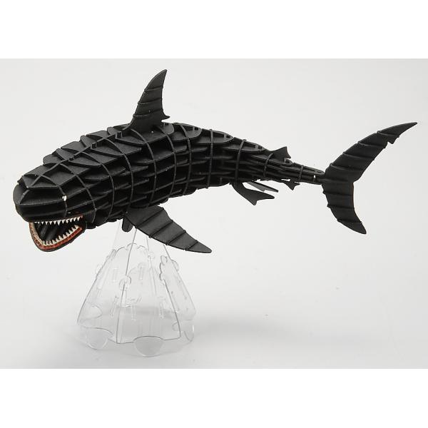 立体 ペーパークラフト パズル 模型 工作 ウラノ 3Dペーパーパズル DXホオジロザメ（MOVE）...