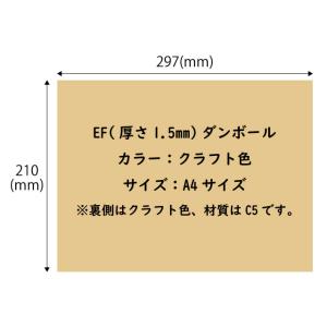 ダンボールシート A4・5枚／厚さ3mmの商品写真