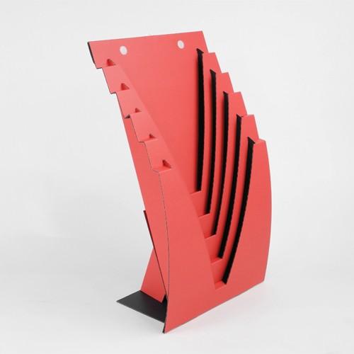 収納 インテリア 本 チラシ A4 ポストカード 壁掛け ダンボール ブックスタンド JAVARAC...