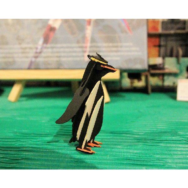 立体　ペーパークラフト　ウラノ　３Ｄペーパーパズル　イワトビペンギン　（送料無料・小型便にて配送）