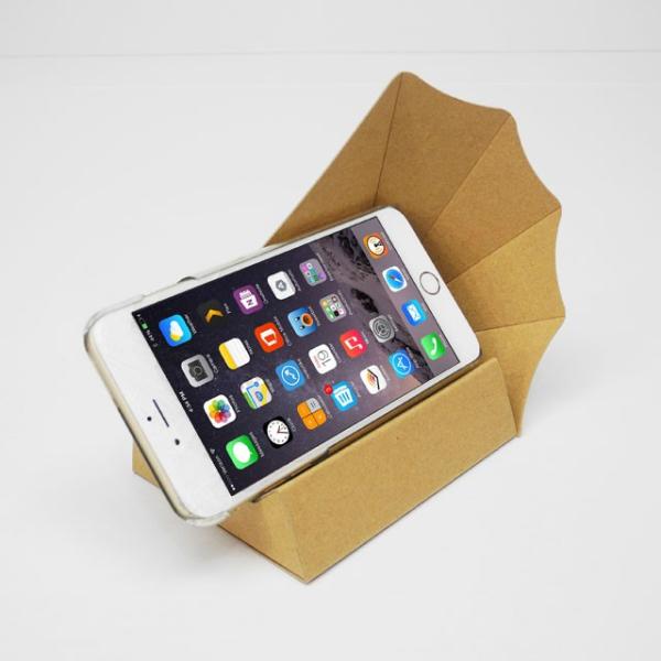 スマートフォン アンドロイド Iphone スピーカー ペーパークラフト スマホ用横置きスピーカー ...