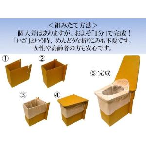 ダンボール 防災 簡易 トイレ 凝固剤入り 日...の詳細画像1