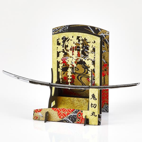 立体 ペーパークラフト パズル ウラノ ３Ｄペーパーパズル 刀剣 日本刀 鬼切丸 （送料無料・小型便...