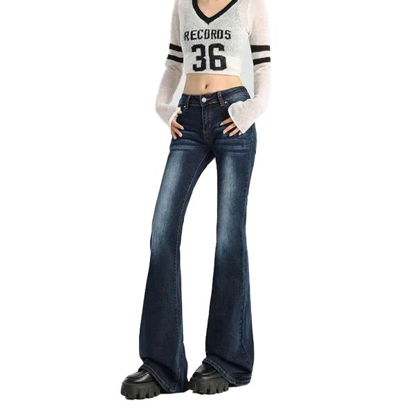 ストレッチ デニムパンツ レディース デニム ボトムス パンツ ゆったり すっきり 春 冬 秋 大き...