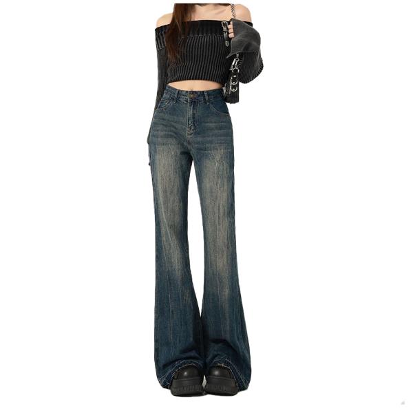 ストレッチ デニムパンツ レディース デニム ボトムス ゆったり すっきり 春 冬 秋 大きい サイ...