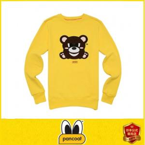 Pancoat パンコート POPTEDDY FLEECE CREW NECK BANANA YELLOW キャラクター トレーナー 長袖 クルーネック Tシャツ 長 パンコート｜dami