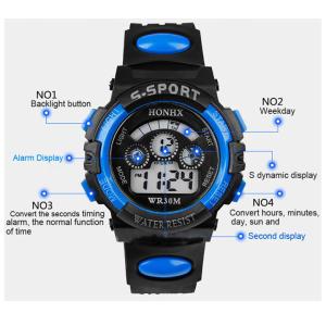防水 腕時計 ジュニア スポーツ 腕時計 デジ...の詳細画像1