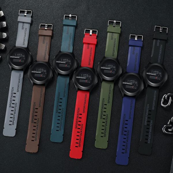 メンズ腕時計 カーキ スポーツ スポーツウォッチ デジタル