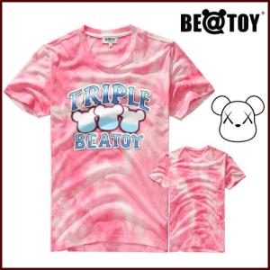 正規品 BEATOY Triple Beatoy pinkT-シャツ、半袖、メンズ、レディース、夏韓国雑貨 T-シャツ、半袖、tシャツ レディース 半袖 ロ｜dami