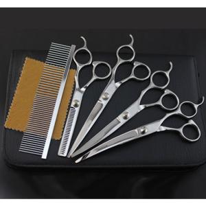 トリミング シザー ペット用美容ハサミ 5点セット