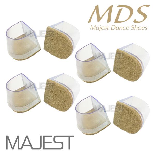 社交ダンス シューズ ヒールキャップ 革付き 【4足分セット】 MDS IMPORT 社交ダンス 靴...