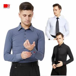 社交ダンス★新品★メンズシャツ★ラテン★イカ胸★黒M Amazon.co.jp: 社交ダンス トップス メッシュ 男性社交ダンス衣装 長袖