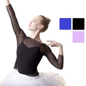 バレエ メッシュ トップス ZD5116 ダンス レディース ガールズ