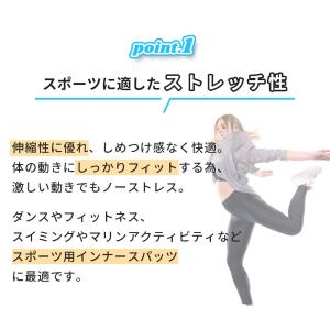 スポーツ レギンス スパッツ 10分丈 水陸両...の詳細画像2