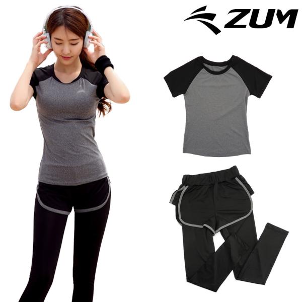 【在庫限り】フィットネス 上下セット2点セット ZUMF-SET17304 ヨガ ダンス フィットネ...