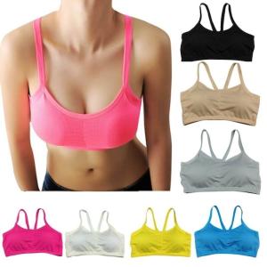 スポーツブラ女性のセクシーな中空シャツソフト Padded ブラジャー背中ベスト胸ワイヤレスブラジャー作物トップス