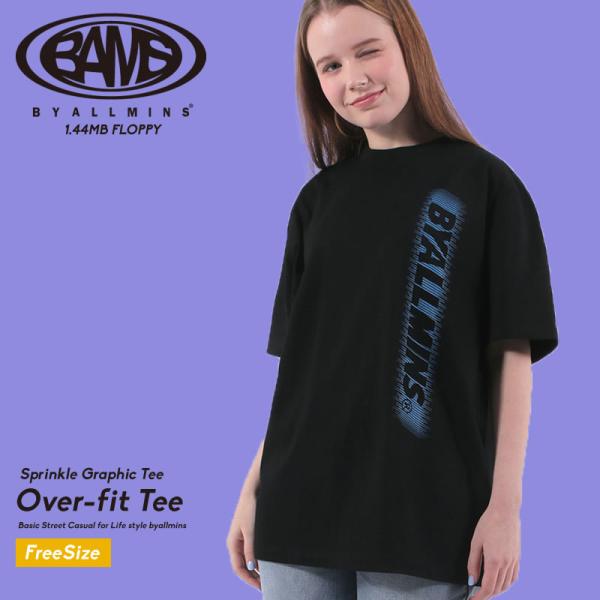 byallmins バイオールミーンズ Tシャツ Sprinkle Graphic Tee 黒 メン...