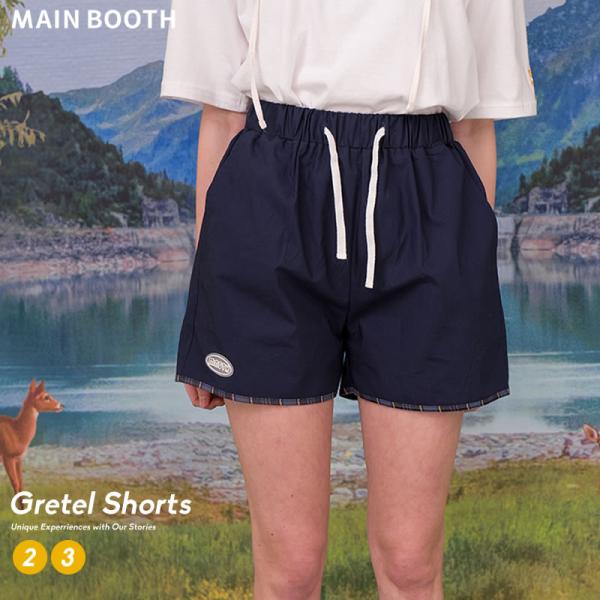 MAIN BOOTH メインブース グレーテルショーツ ネイビー MB20SPT516 メンズ レデ...