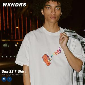 WKNDRS ウィークエンダーズ Tシャツ 半袖 イラスト JIRO ホワイト メンズ ブランド 韓国ファッション ストリート カジュアル おしゃれ｜dance3