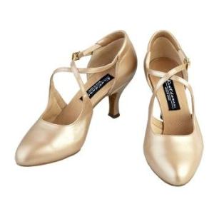 社交ダンス・ダンス衣装　ダンスシューズ　女性用　セグエ　ライトオークル