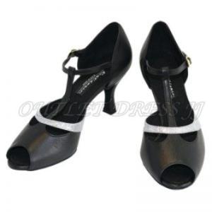 社交ダンス・ダンス衣装　ダンスシューズ　女性用　ラテン　エルザ ブラック