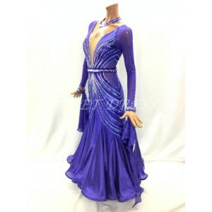 社交ダンス・ダンス衣装　インポート品　ヨーロッパ製　スタンダードドレス　一点物　 【SALE】M62...