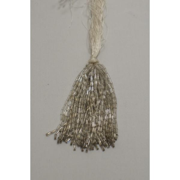 【SALE】クリスタルビーズ　糸通し竹ビーズ　7cm丈　50本｛クリスタルパール｝ セール価格550...