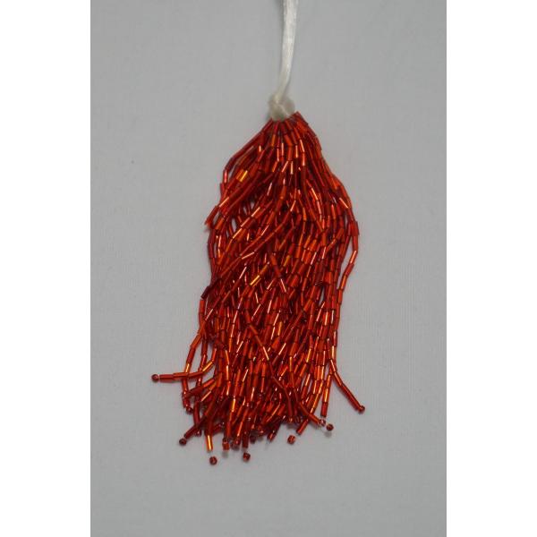 【SALE】クリスタルビーズ　糸通し竹ビーズ　10cm丈　50本｛フラメンコ｝ セール価格660円(...