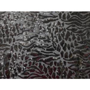 社交ダンス・ダンス衣装　 生地　英国製シークインメッシュ　スパンコール｛カペラ―ブラック｝50cm〜...