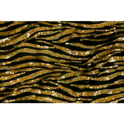 社交ダンス・ダンス衣装　 生地　英国製シークインメッシュ　スパンコール ｛オリオン―ブラックゴールド...