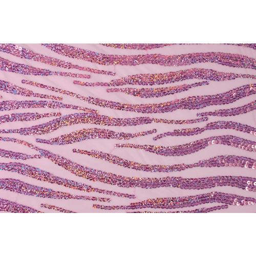 社交ダンス・ダンス衣装　 生地　英国製シークインメッシュ　スパンコール ｛オリオン―ローズピンク｝5...