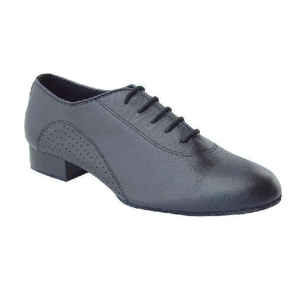 社交ダンスシューズ_紳士モダンダンスシューズ_セミオーダー_黒ブラック_250102