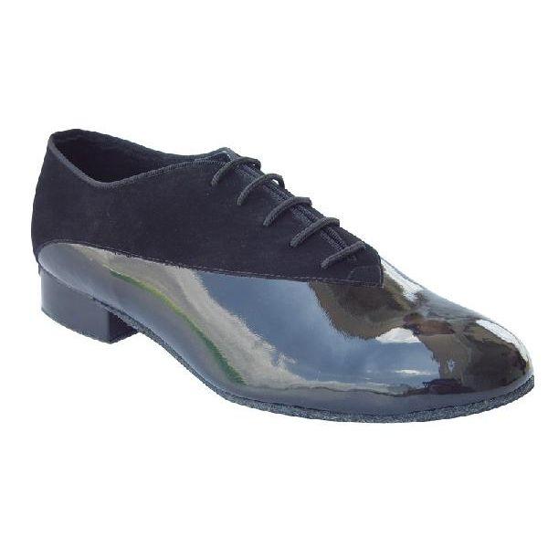 社交ダンスシューズ_紳士モダンダンスシューズ_セミオーダー_黒ブラック_250401