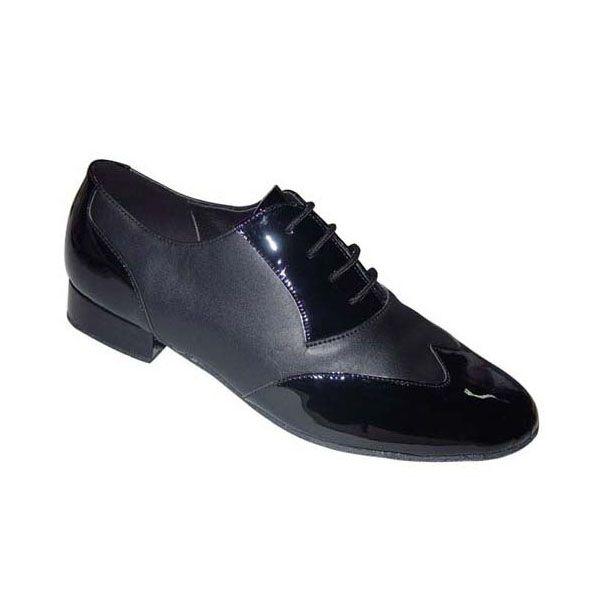 社交ダンスシューズ_紳士モダンダンスシューズ_セミオーダー_黒黒コンビ_251001